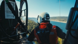 Bergwacht Schwarzwald beim Windentraining am Schluchsee, Helikopter, Bergretter Janne Kern, Film, Fotografie, Filmproduktion, Freiburg, Basel, Lörrach